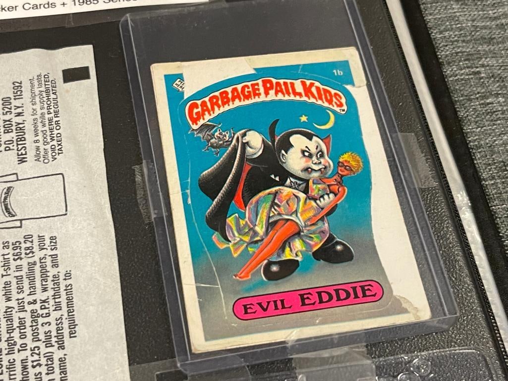 1985-1987 GARBAGE PAIL KIDS SERIES 1-12 COLLECTOR STICKER CARDS PLUS 1985 SERIES 1 EVIL EDDIE - 4