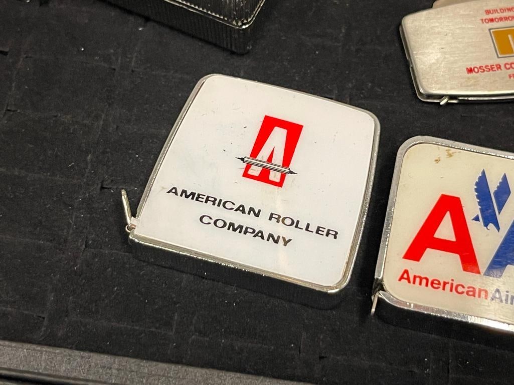 TEN VINTAGE ADVERTISEMENT POCKET TAPE MEASURES AND ZIPPO GREENSKEEPER - 7