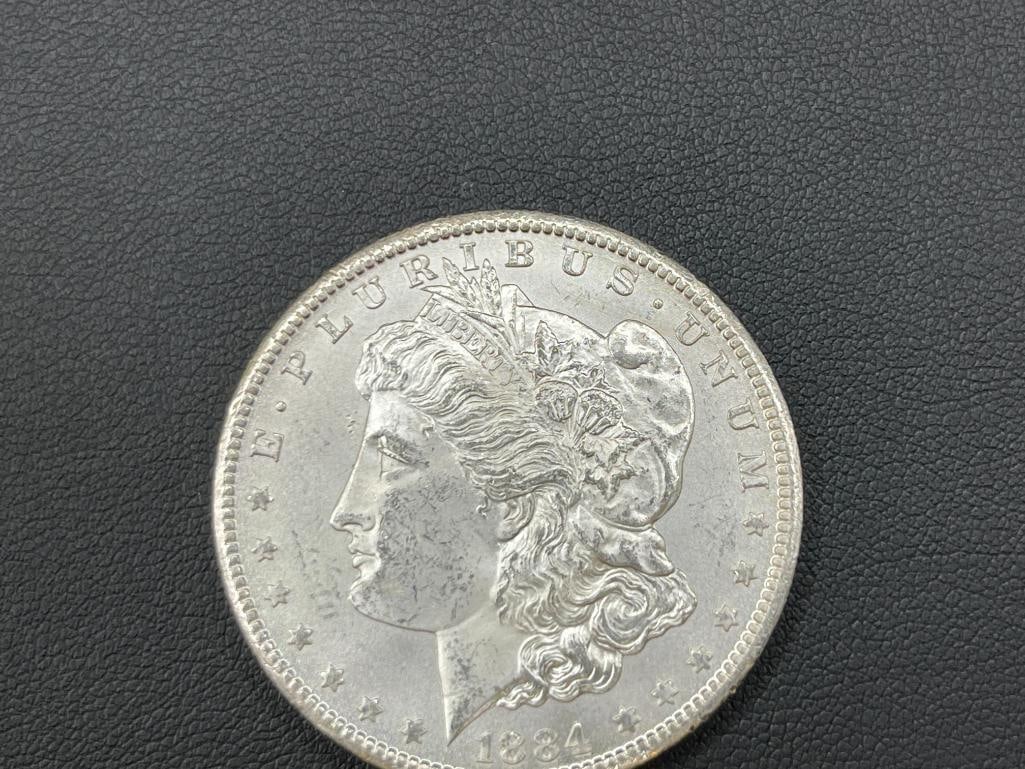 1884-CC U.S. MORGAN SILVER DOLLAR BU - 2