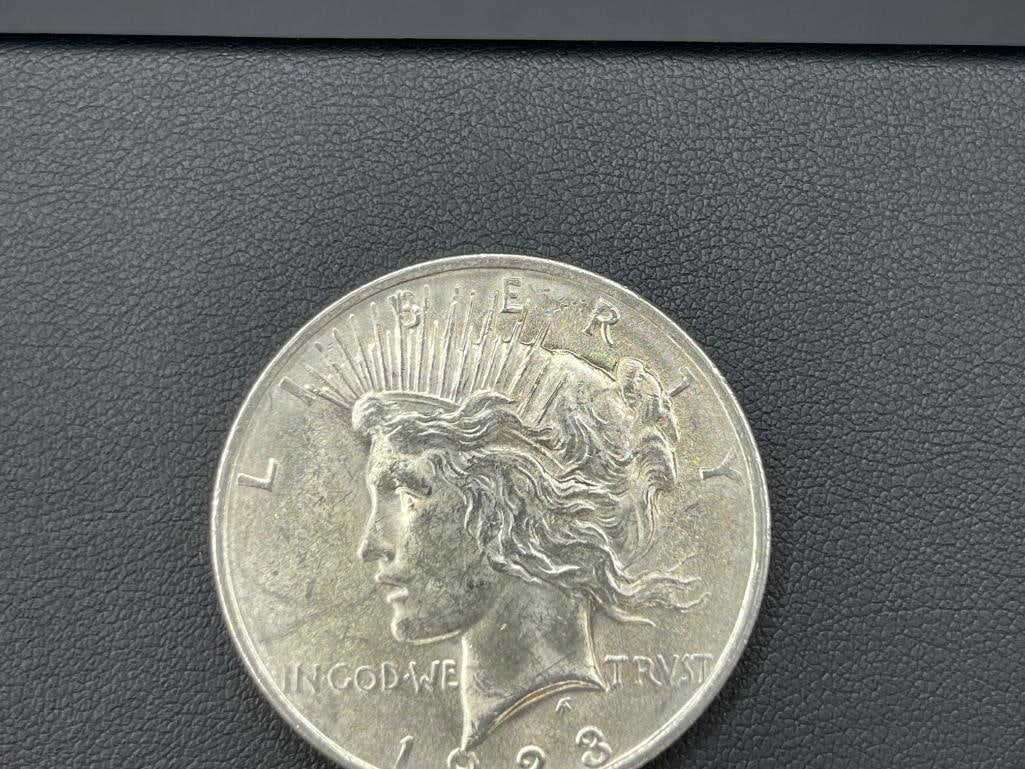 1923 U.S. PEACE SILVER DOLLAR BU - 2