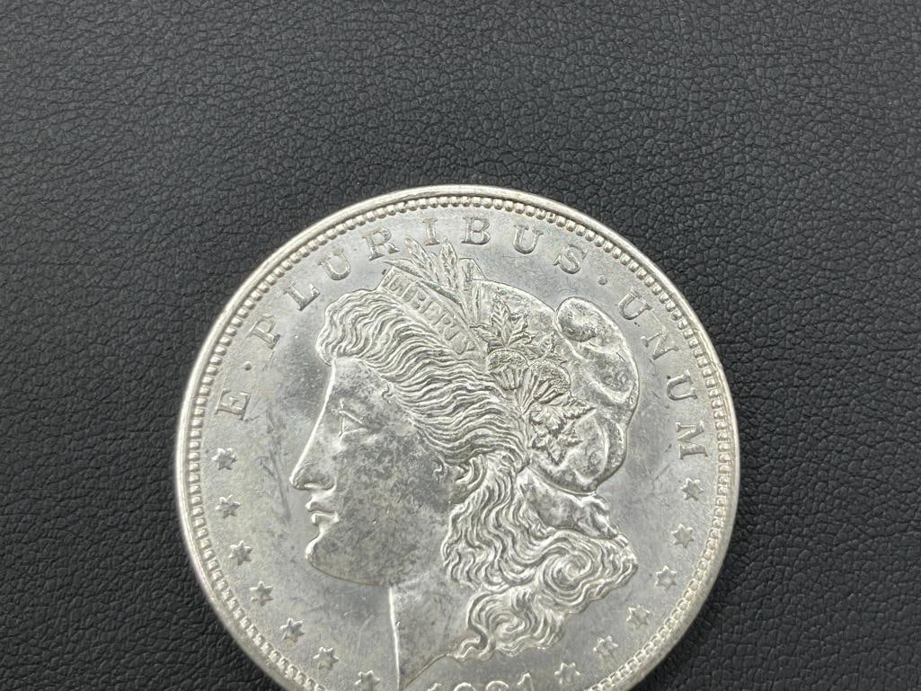 1921-D U.S. MORGAN SILVER DOLLAR BU - 2