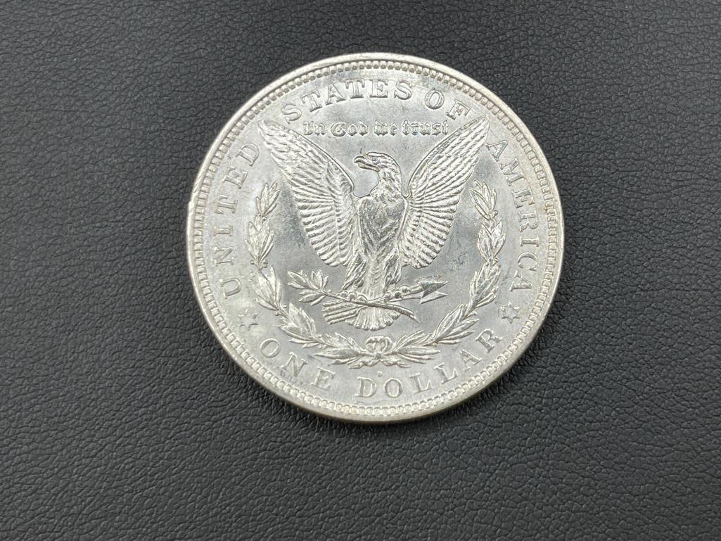 1921-D U.S. MORGAN SILVER DOLLAR BU - 4