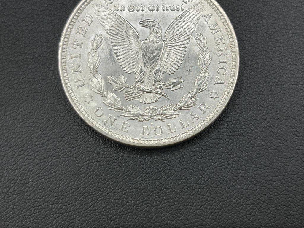 1921-D U.S. MORGAN SILVER DOLLAR BU - 6