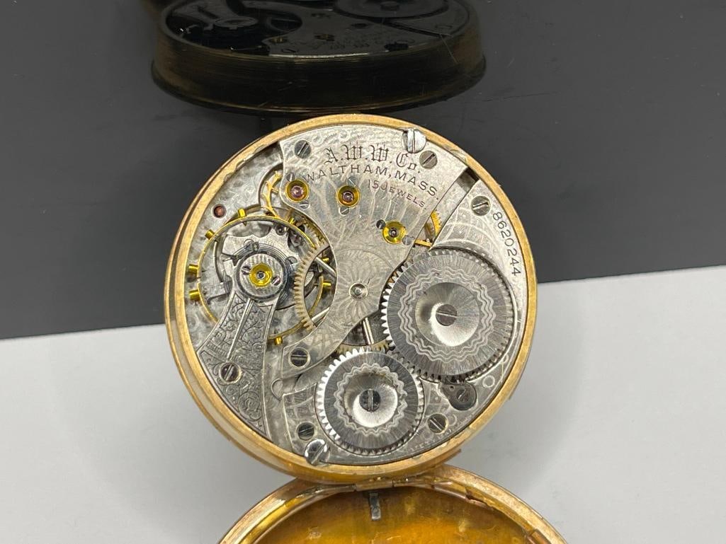 1899 WALTHAM 15 JEWELS GRADE NO. 615 POCKET WATCH - 6