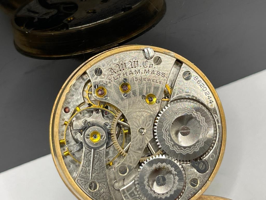 1899 WALTHAM 15 JEWELS GRADE NO. 615 POCKET WATCH - 7