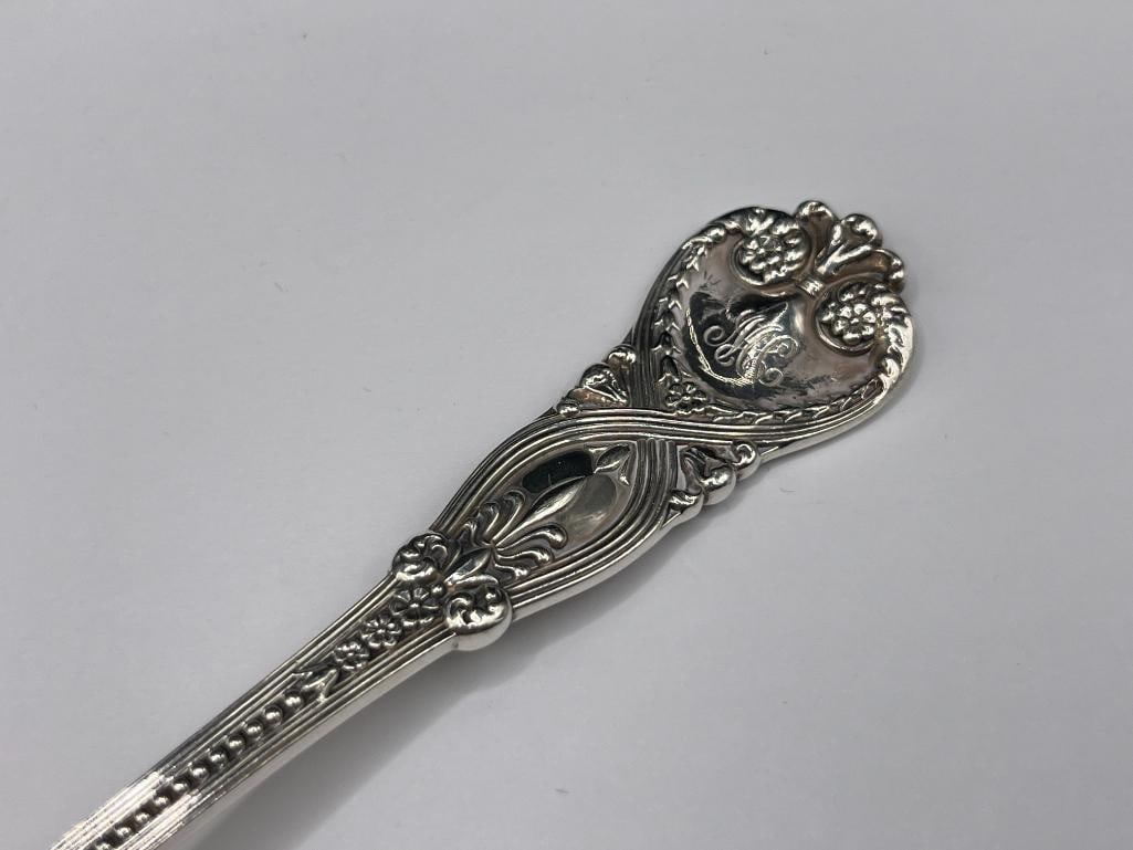 ANTIQUE TIFFANY & CO. ST. JAMES PATTERN STERLING SILVER SHELL SERVING LADLE - 4