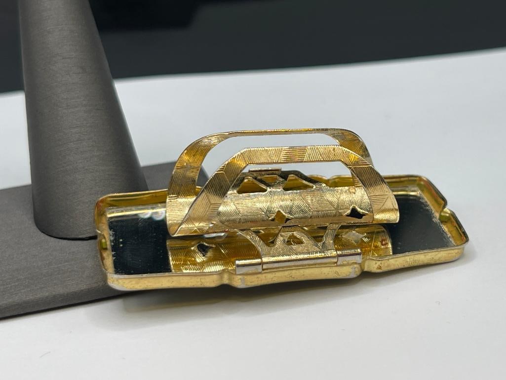 VINTAGE JAPANESE MADE GOLD TONE LIPSTICK HOLDER - 4