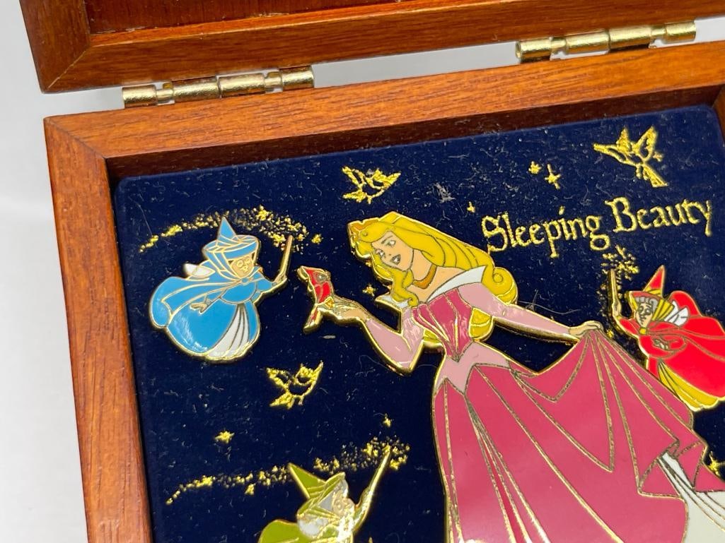 DISNEY LIMITED EDITION SLEEPING BEAUTY COLLECTION PIN SET FEATURING SLEEPY BEAUTY AND GODMOTHERS - 3