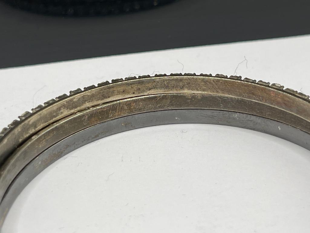 ASSORTED COSTUME JEWELRY BRACELETS INCLUDING RHINESTONE DESIGNS - 7