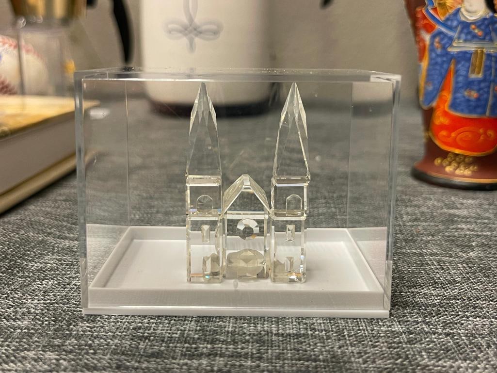 SWAROVSKI CRYSTAL CASTLE CATHEDRAL CITY CASTLE RETIRED - 2