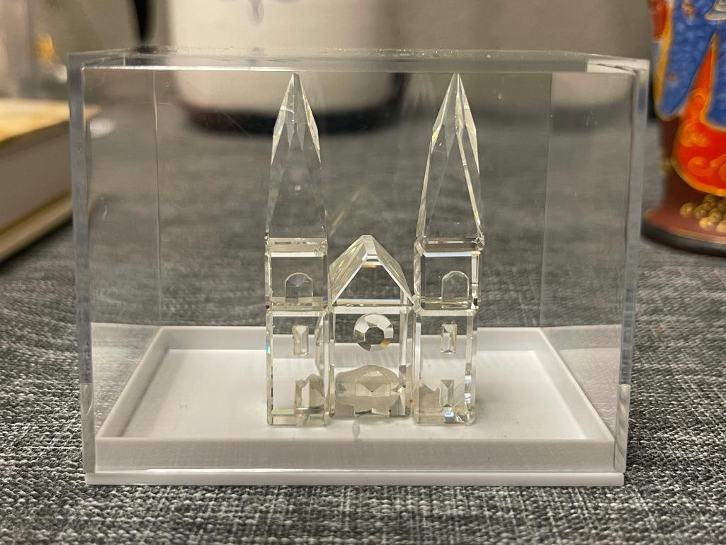 SWAROVSKI CRYSTAL CASTLE CATHEDRAL CITY CASTLE RETIRED - 3