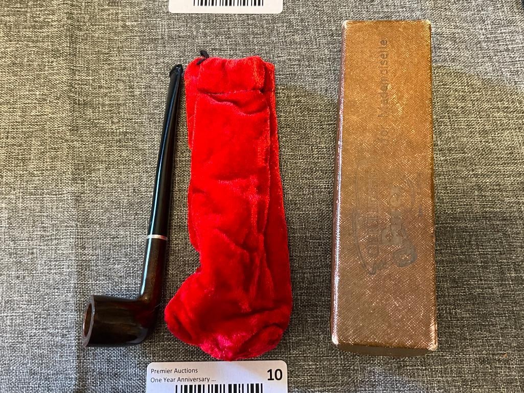 CERTIFIED PUREX FOR MADEMOISELLE STRAIGHT STEM SMOKING TOBACCO PIPE - 2