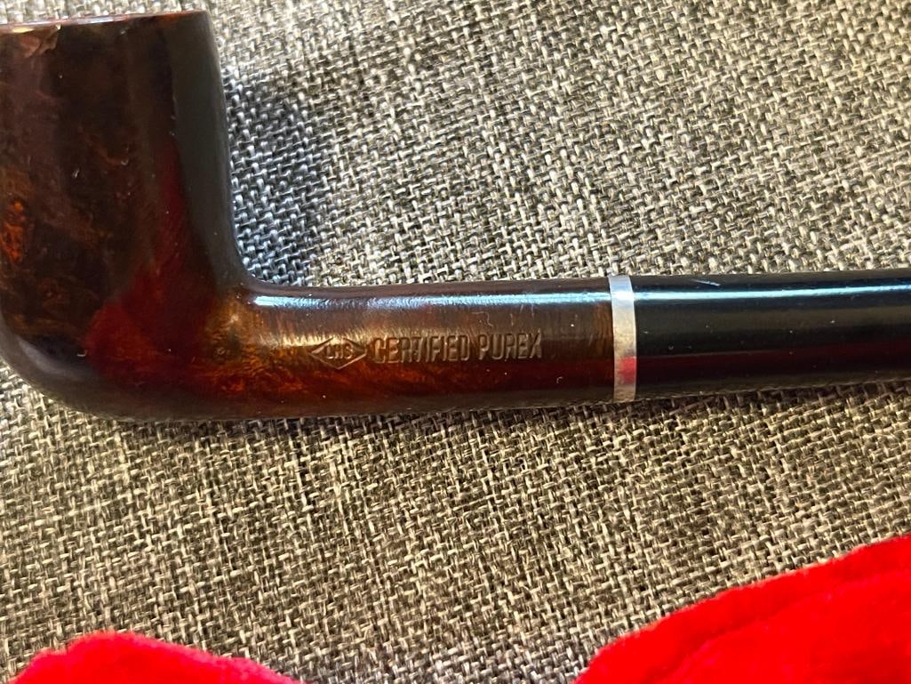 CERTIFIED PUREX FOR MADEMOISELLE STRAIGHT STEM SMOKING TOBACCO PIPE - 5
