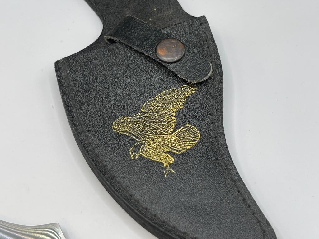 CHIPAWAY CUTLERY WOOD HANDLED FULL TANG FIXED BLADE KNIFE - 7