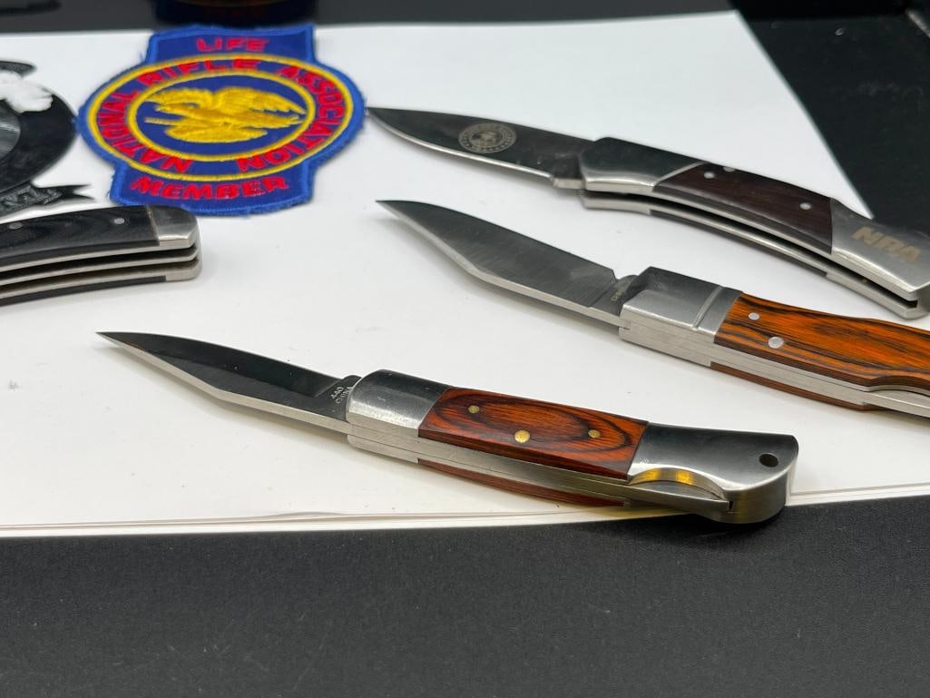 NRA NATIONAL RIFLE ASSOCIATION KNIFE AND COLLECTIBLES - 10
