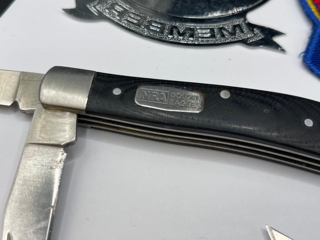 NRA NATIONAL RIFLE ASSOCIATION KNIFE AND COLLECTIBLES - 3