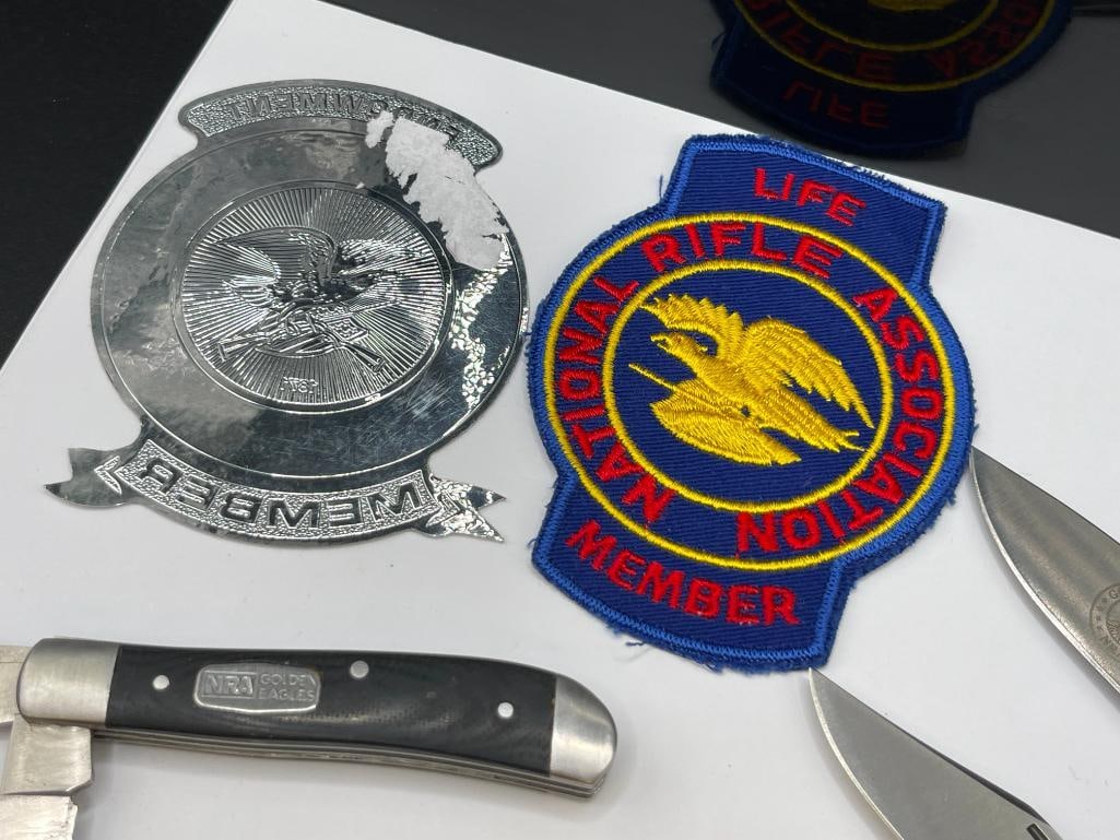 NRA NATIONAL RIFLE ASSOCIATION KNIFE AND COLLECTIBLES - 8