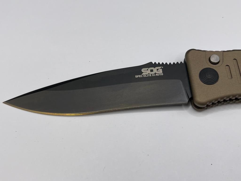 SOG SPECIAL ELITE II AUTO FOLDING LOCK BACK KNIFE - 2