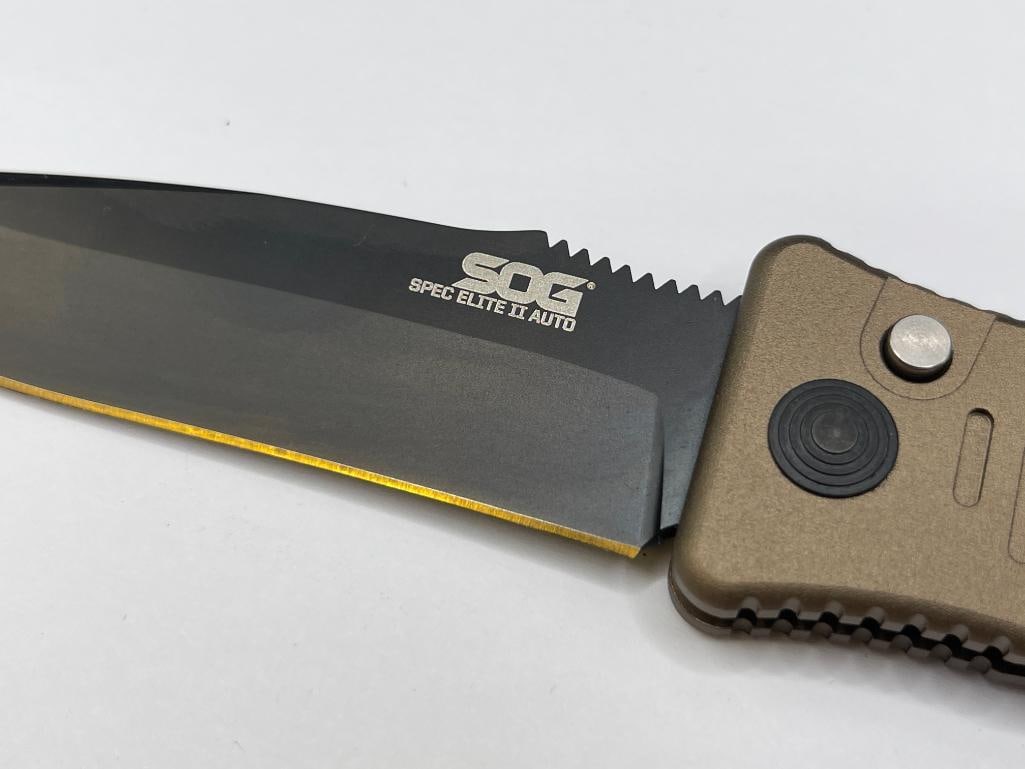 SOG SPECIAL ELITE II AUTO FOLDING LOCK BACK KNIFE - 3
