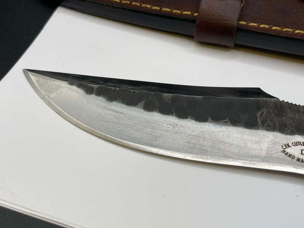 C.F.K. CUTLERY COMPANY D2 HANDMADE CUSTOM FIXED BLADE KNIFE FEATURING FULL TANG BLADE - 3