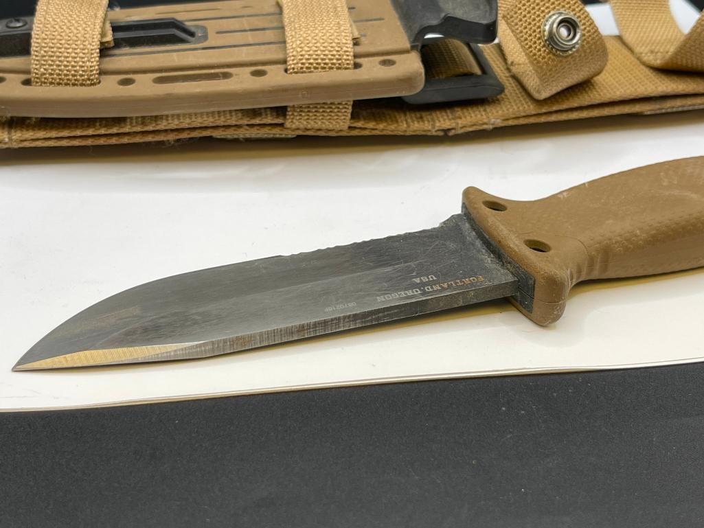 GERBER 0870216F FIXED BLADE TACTICAL KNIFE AND HARD PLASTIC SHEATH - 10