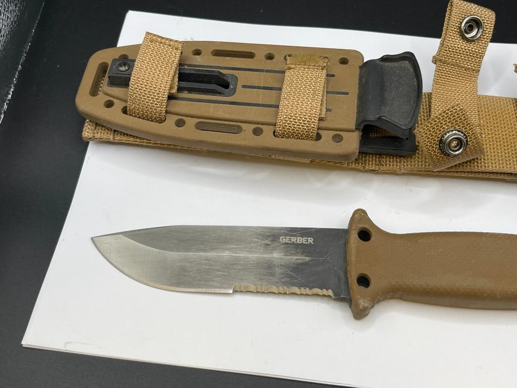 GERBER 0870216F FIXED BLADE TACTICAL KNIFE AND HARD PLASTIC SHEATH - 2