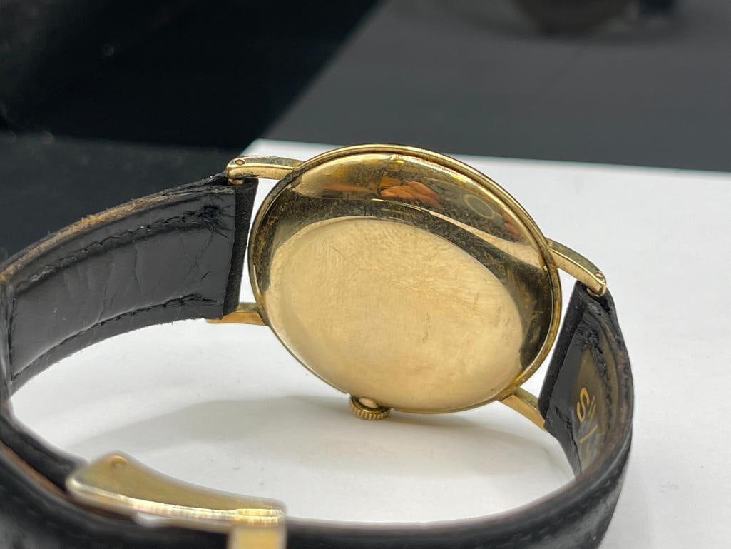 VINTAGE EARLY 1950'S ROLEX CHRONOMETER 17 JEWELS WRISTWATCH IN 14K YELLOW GOLD CASE - 10