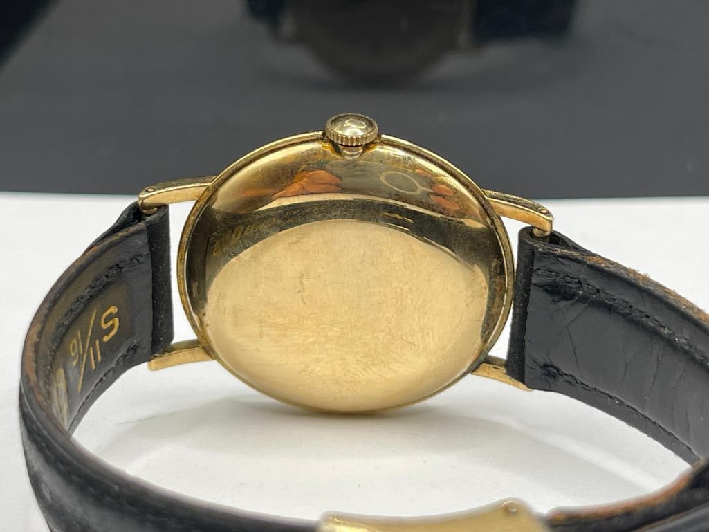 VINTAGE EARLY 1950'S ROLEX CHRONOMETER 17 JEWELS WRISTWATCH IN 14K YELLOW GOLD CASE - 7