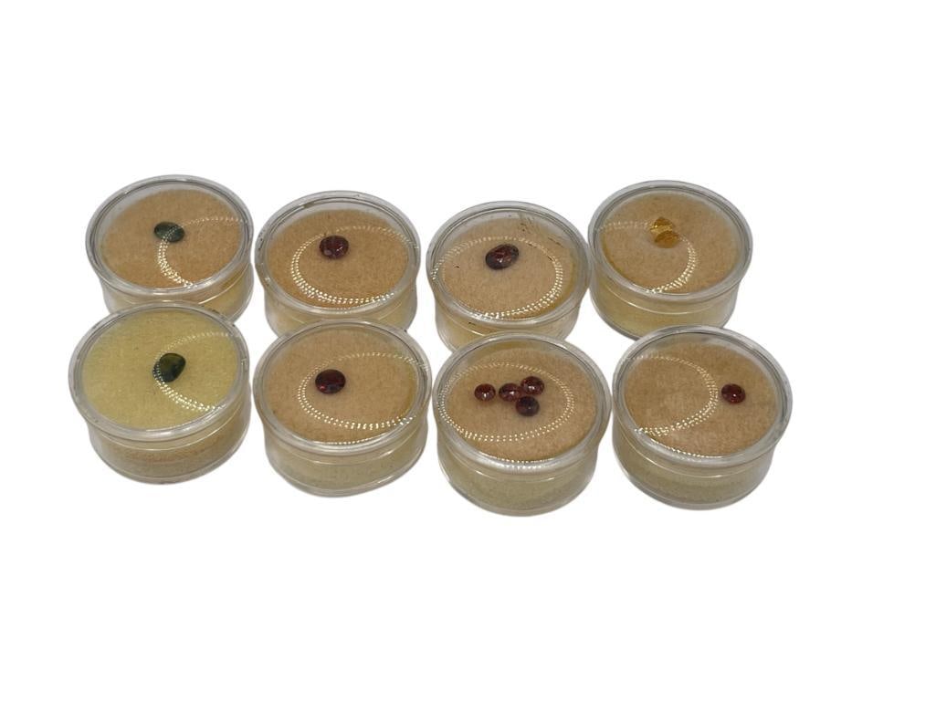 6.3CTTW OF GEMSTONES INCLUDES BLUE GREEN SAPPHIRES, GARNETS, AND CITRINES: FEATURING ROUND AND OVAL CUTS 6.3CTTW 