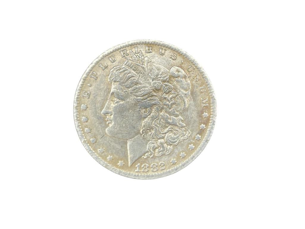 1882-S U.S. MORGAN SILVER DOLLAR: 90% SILVER 