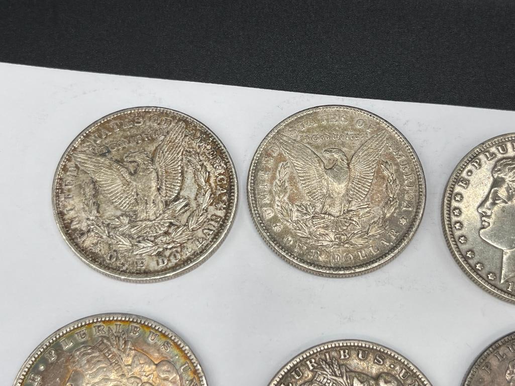 10 U.S. MORGAN SILVER DOLLARS FEATURING VARIOUS DATES AND MINT MARKS - 3
