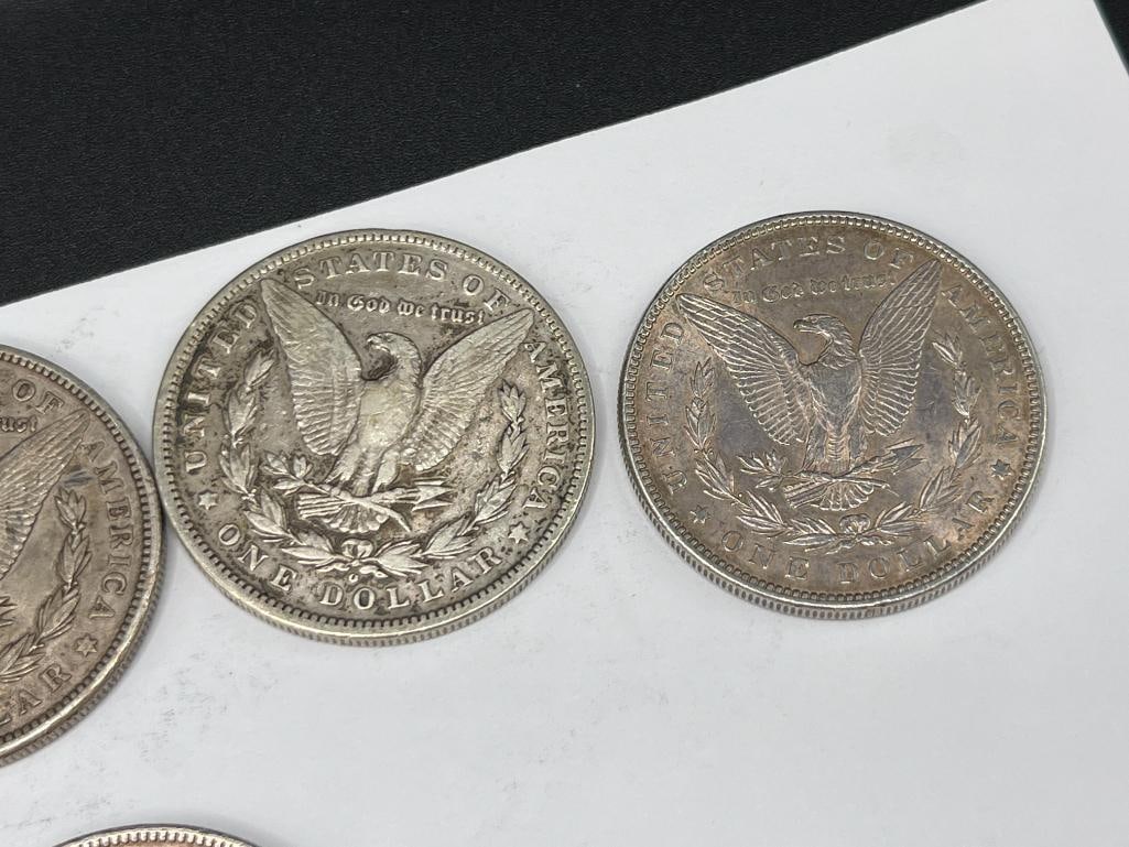 10 U.S. MORGAN SILVER DOLLARS FEATURING VARIOUS DATES AND MINT MARKS - 7