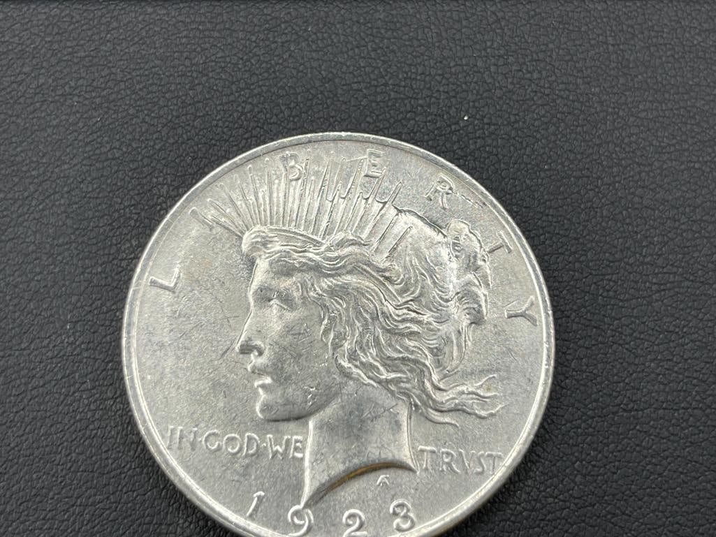 1923 U.S. PEACE SILVER DOLLAR - 2