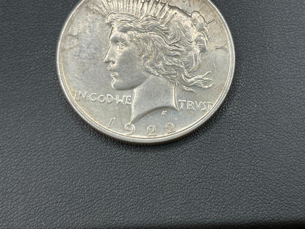 1922 U.S. PEACE SILVER DOLLAR - 3