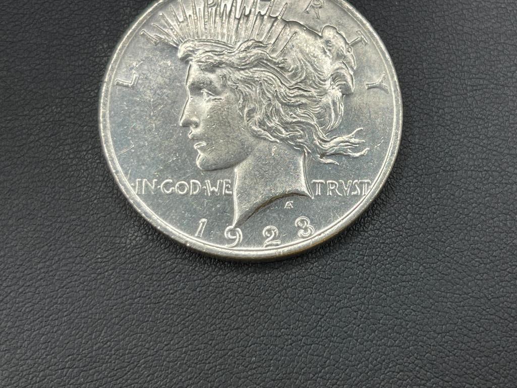1923 U.S. PEACE SILVER DOLLAR - 3