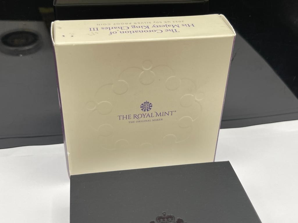 2023 THE CORONATION OF HIS MAJESTY KING CHARLES III STERLING SILVER 50 PENCE PROOF COIN - 7