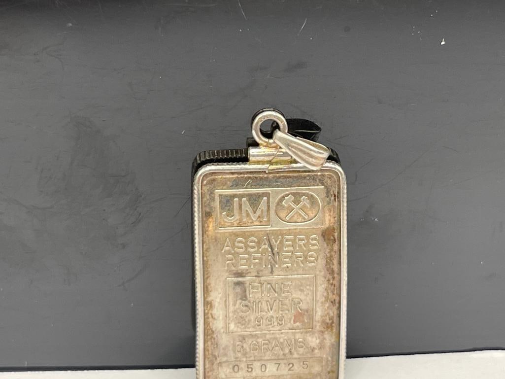 JM ASSAYERS .999 FINE SILVER PENDANT - 2