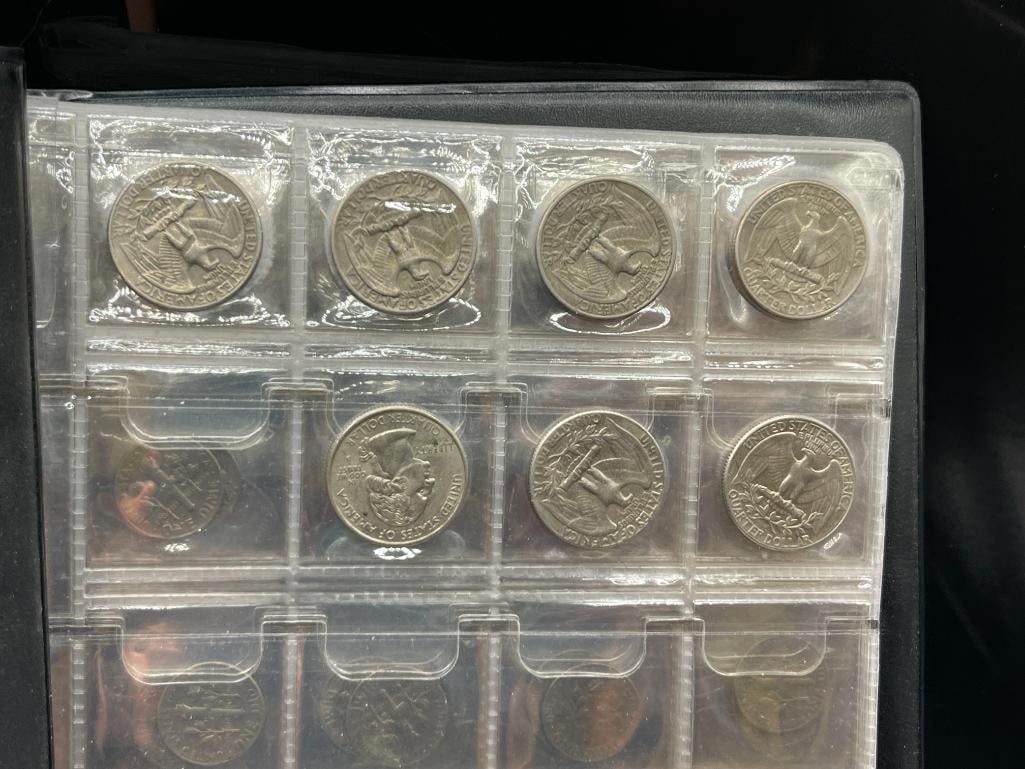 COIN ALBUM FEATURING U.S. WASHINGTON QUARTERS, KENNEDY HALF DOLLARS, AND ROOSEVELT DIMES - 2