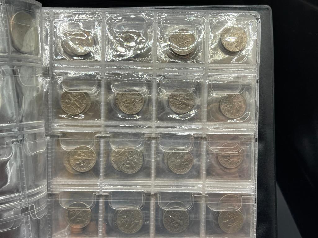 COIN ALBUM FEATURING U.S. WASHINGTON QUARTERS, KENNEDY HALF DOLLARS, AND ROOSEVELT DIMES - 3