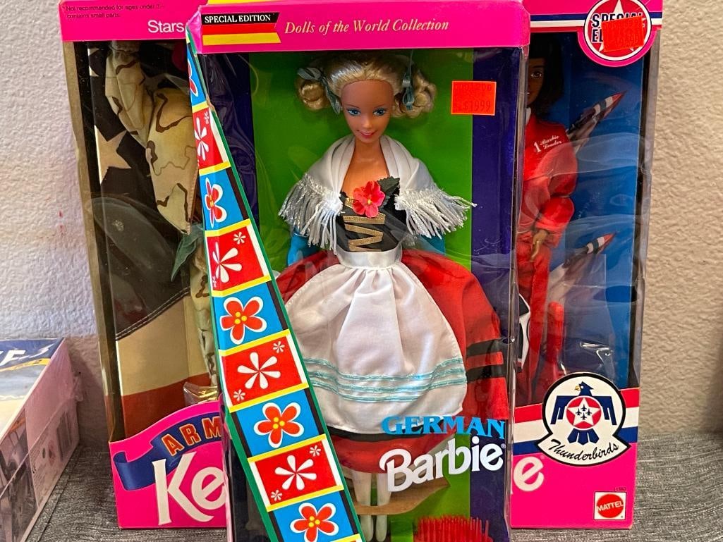 BARBIE BY MATTELL STARS 'N STRIPES, DOLLS OF THE WORLD, AND THUNDERBIRDS VINYL DOLLS - 2