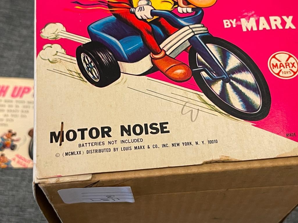 1973 MARX DISNEY MICKEY MOUSE LITTLE BIG WHEEL BATTERY OPERATED TOY - 9