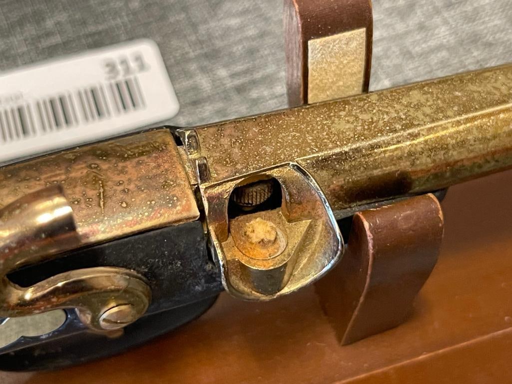 VINTAGE DERRINGER FLINTLOCK PISTOL LIGHTER WITH STAND - 4