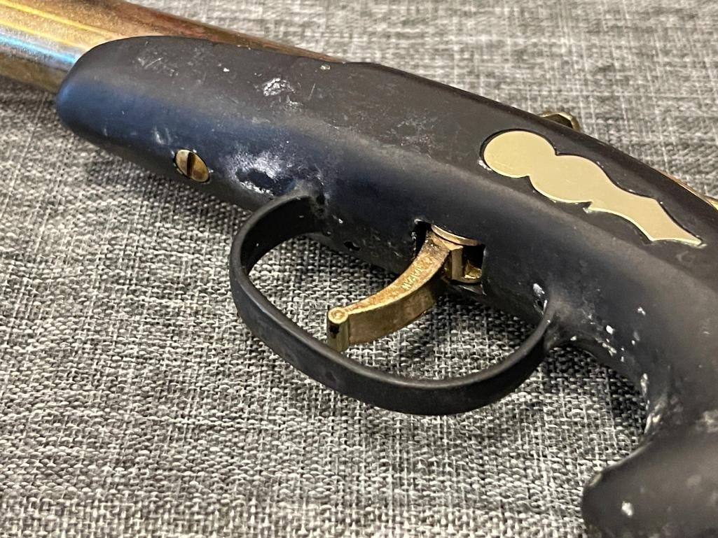 VINTAGE DERRINGER FLINTLOCK PISTOL LIGHTER WITH STAND - 6