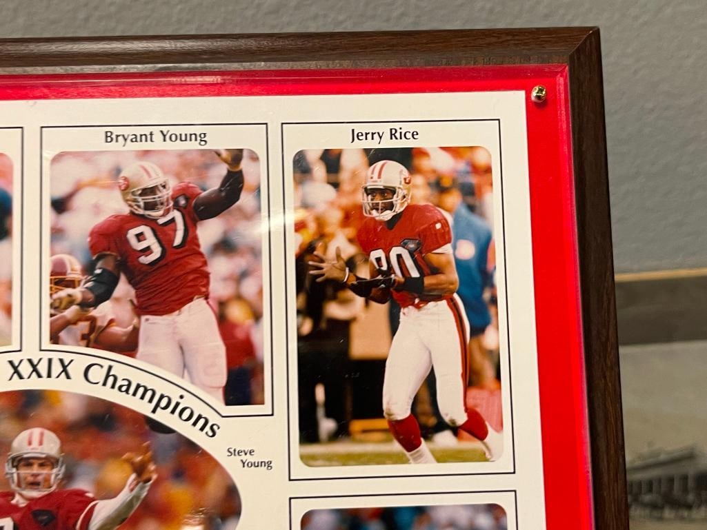 SAN FRANCISCO 49ERS 1994 DRIVE FOR 5 SUPERBOWL XXIX CHAMPIONS PLAQUE - 5