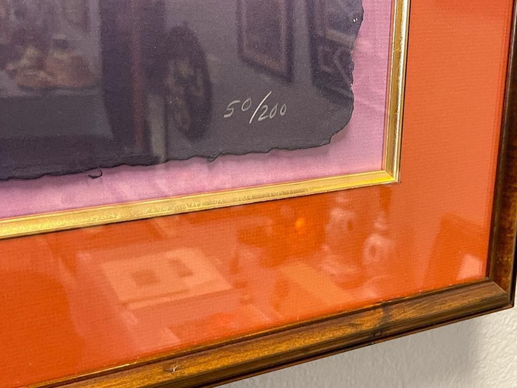 R.C. GORMAN NAVAJO ARTIST LIMITED EDITION LITHOGRAPH TITLED PAPELES NO. 50/200 - 6