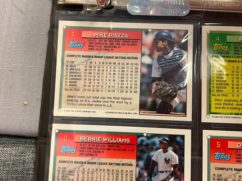 1994 TOPPS BASEBALL SPORT CARDS SET INCLUDES DRAFT PICK AND COMING ATTRACTIONS CARDS - 12