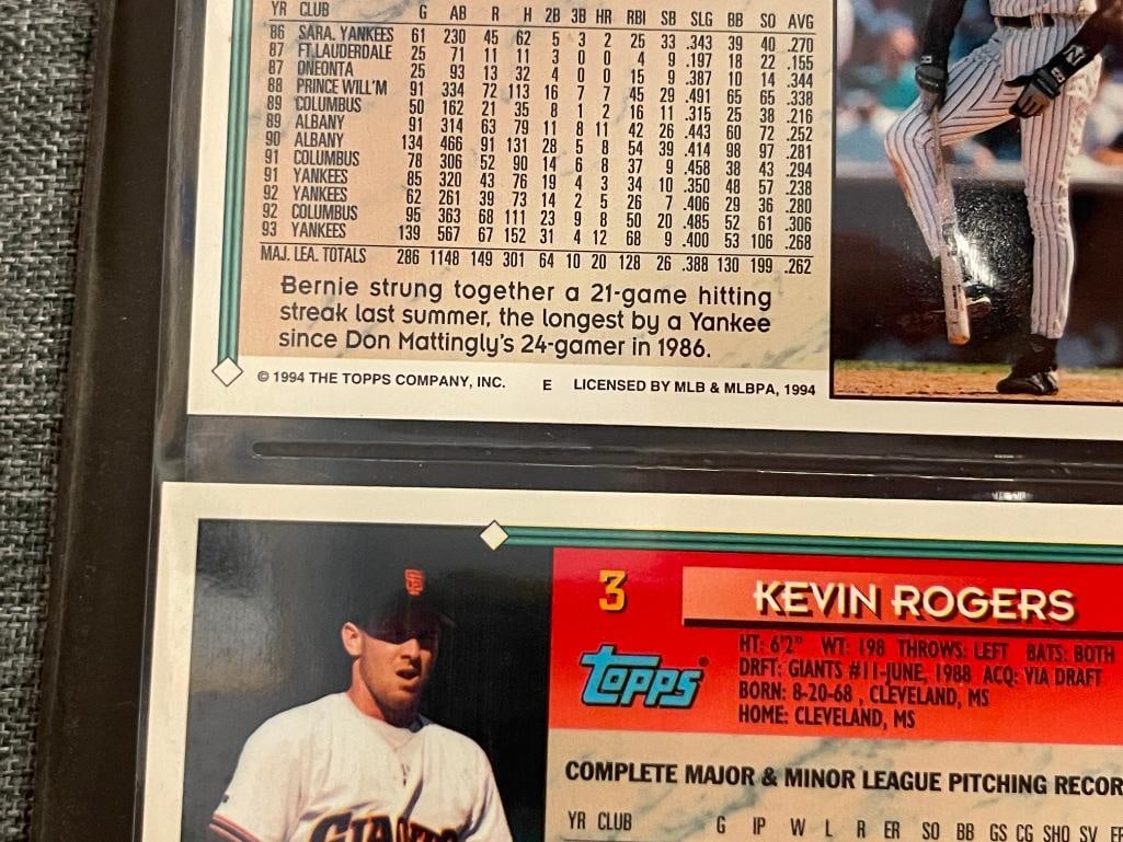 1994 TOPPS BASEBALL SPORT CARDS SET INCLUDES DRAFT PICK AND COMING ATTRACTIONS CARDS - 13