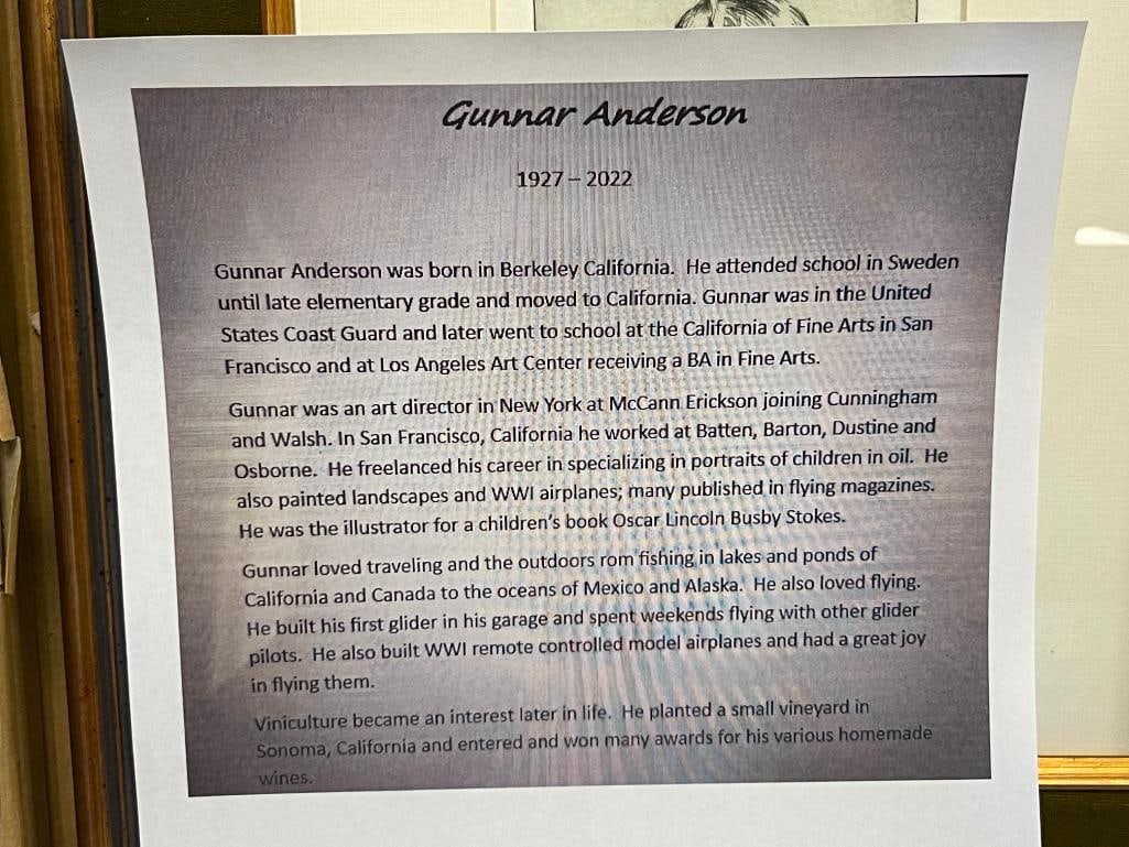 GUNNAR ANDERSON CALIFORNIA ARTIST LIMITED EDITION ETCHING TITLED SIDELINED NO. 64/79 - 6