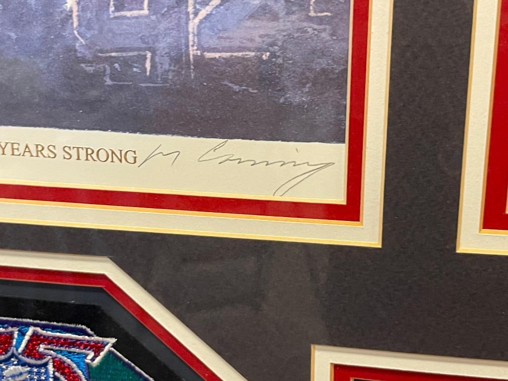 MERV CORNING AMERICAN REALIST ARTIST LIMITED EDITION PRINT 75 YEARS STRONG CELEBRATING THE NFL - 5