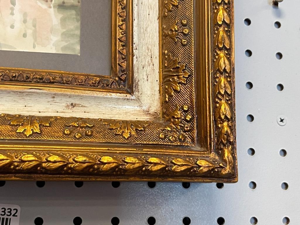 ORIGINAL WATERCOLOR ON PAPER VENICE CANAL SCENE - 5